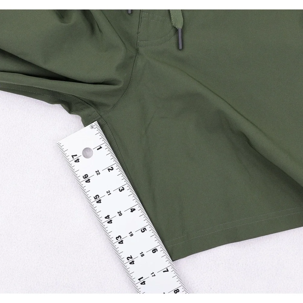 Alo Shorts Mens Large Green Drawstring Athletic Swim Hybrid Board Quick Dry - Picture 11 of 13